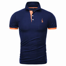 Load image into Gallery viewer, Dropshipping 13 Colors Brand Quality Cotton Polos Men Embroidery Polo Giraffe Shirt Men Casual Patchwork Male Tops Clothing Men
