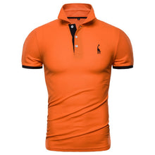 Load image into Gallery viewer, Dropshipping 13 Colors Brand Quality Cotton Polos Men Embroidery Polo Giraffe Shirt Men Casual Patchwork Male Tops Clothing Men
