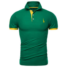 Load image into Gallery viewer, Dropshipping 13 Colors Brand Quality Cotton Polos Men Embroidery Polo Giraffe Shirt Men Casual Patchwork Male Tops Clothing Men
